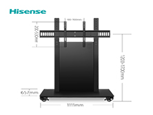 海信智能会议平板86英寸支架 移动推车